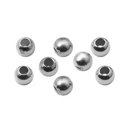 1905601221 Quetschkugeln 2,2mm, Silber (185 St./VE) | GH Edelsteine, Heilsteine & Schmuck
