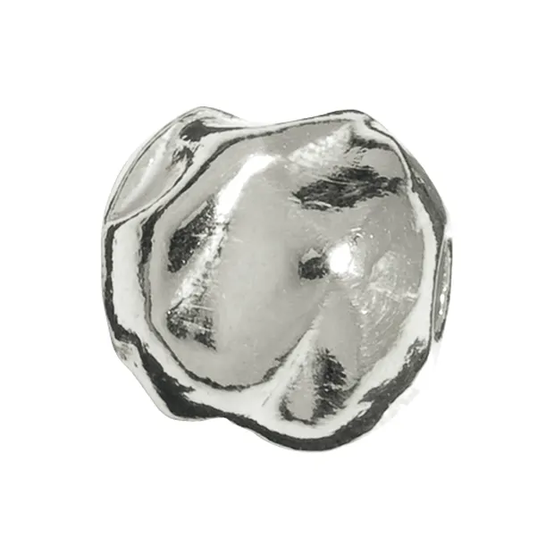 Sfera martellata 5mm, argento (30 pz./ UC) | grossista gemme e pietre curative