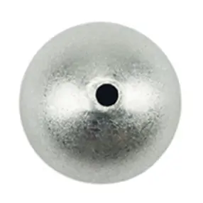 Kugel 12mm, Silber matt (2 St./VE) | Großhandel Edelsteine, Heilsteine & Schmuck