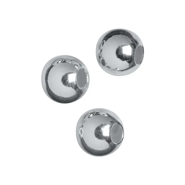 Kaschierkugel 4mm, Silber (52 St./VE) | Edelsteine, Heilsteine & Schmuck-Handel