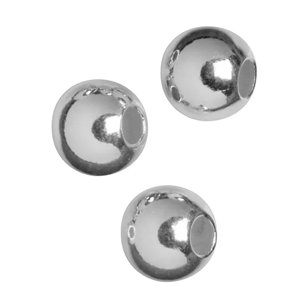 Kaschierkugel 6mm, Silber (14 St./VE) | Edelsteine, Heilsteine & Schmuck-Handel