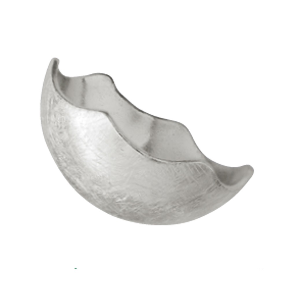 Half-shell wavy edge 14mm, silver matt (4 pcs./ PU) | Marco Schreier