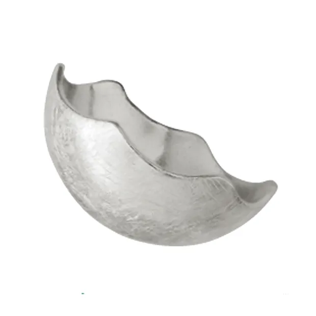 Demi-coque bord ondulé 14mm, argent mat (4 pcs/UC) | Marco Schreier