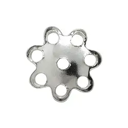 1905606051 Half-shell flower 5mm, silver (138 pcs./ PU) | wholesaler gems & healing stones