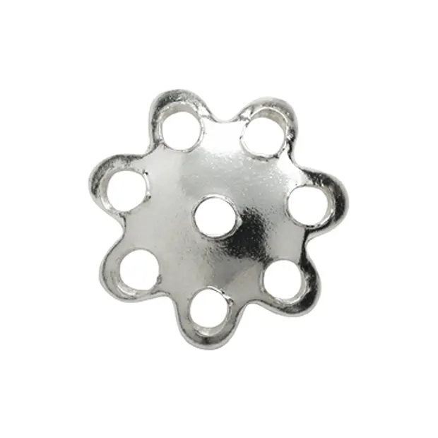 Halbschale Blüte 5mm, Silber (138 St./VE) | GH Edelsteine, Heilsteine & Schmuck