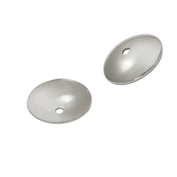 Halbschale Classic 8mm, Silber (25 St./VE) | GH Edelsteine, Heilsteine & Schmuck