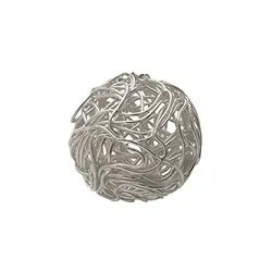 1905606151 Wire ball 16mm, silver (1 pc./ PU) | wholesaler gems, healing stones & jewelry