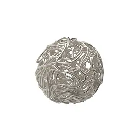 Wire ball 16mm, silver (1 pc./ PU) | wholesaler gems, healing stones & jewelry