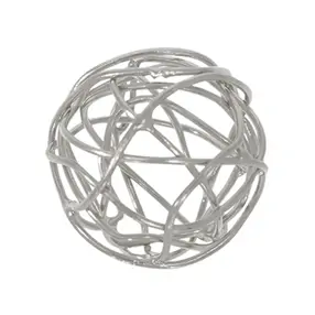 Wire ball 20mm, silver ( 1 pc./ PU) | wholesaler gems, healing stones & jewelry