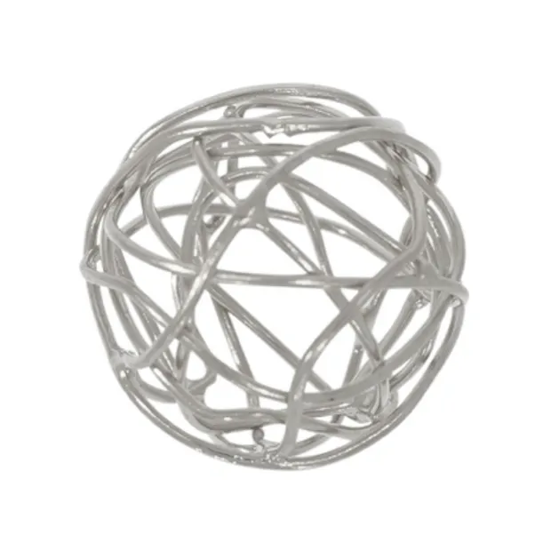 Wire ball 20mm, silver ( 1 pc./ PU) | wholesaler gems, healing stones & jewelry