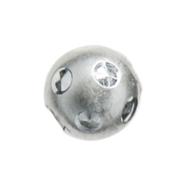 Sfera "Luna" 06 mm, argento (12 pz./ UC) | grossista gemme e pietre curative