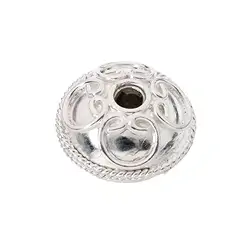 1905609081 Ornamental bead flower decoration 12 x 08mm, silver (1 pc./ PU) | Marco Schreier