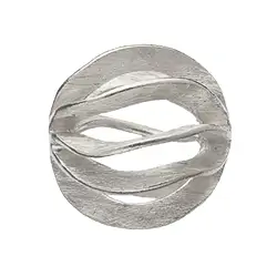 1905609162 Lamellen-Kugel 16mm, Silber matt (1 St./VE) | Edelsteine, Heilsteine & Schmuck