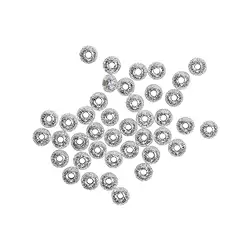 1905612033 Lense 3mm, silver diamond-coated (92 pcs./ PU) | gems, healing stones & jewelry