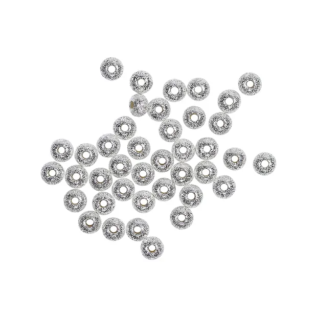 Linse 3mm, Silber diamantiert (92 St./VE) | GH Edelsteine, Heilsteine & Schmuck