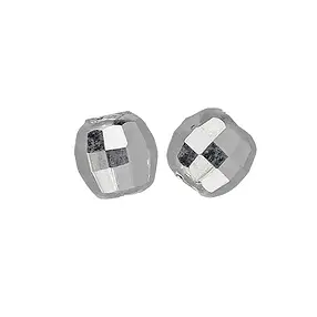 Bead 02.0mm, silver, faceted (100 pcs./ PU) | wholesaler gems & healing stones