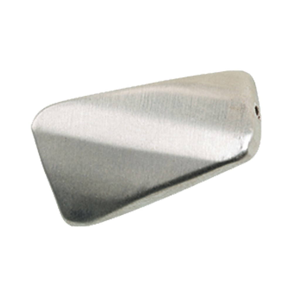 Rechteck gedreht facettiert 20mm, Silber matt (3 St./VE) | Marco Schreier