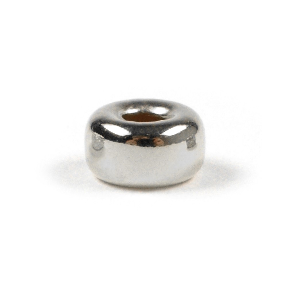 Rondell 4mm, silver (52 pcs./ PU) | wholesaler gems, healing stones & jewelry