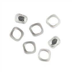1905622101 Rondel "Square" 3,5 mm, argento (50 pz./ UC) | grossista gemme e pietre curative