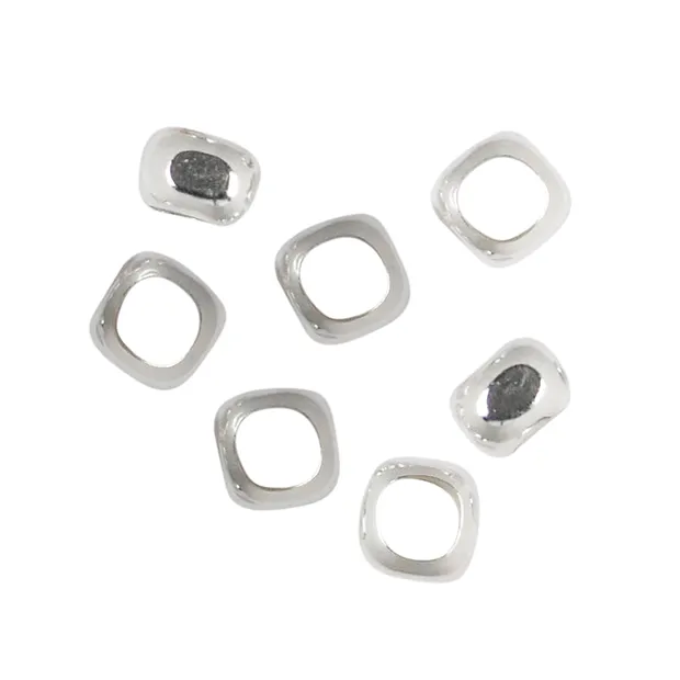 Rondel "Quadrat" 3,5mm, Silber (50 St./VE) | GH Edelsteine, Heilsteine & Schmuck
