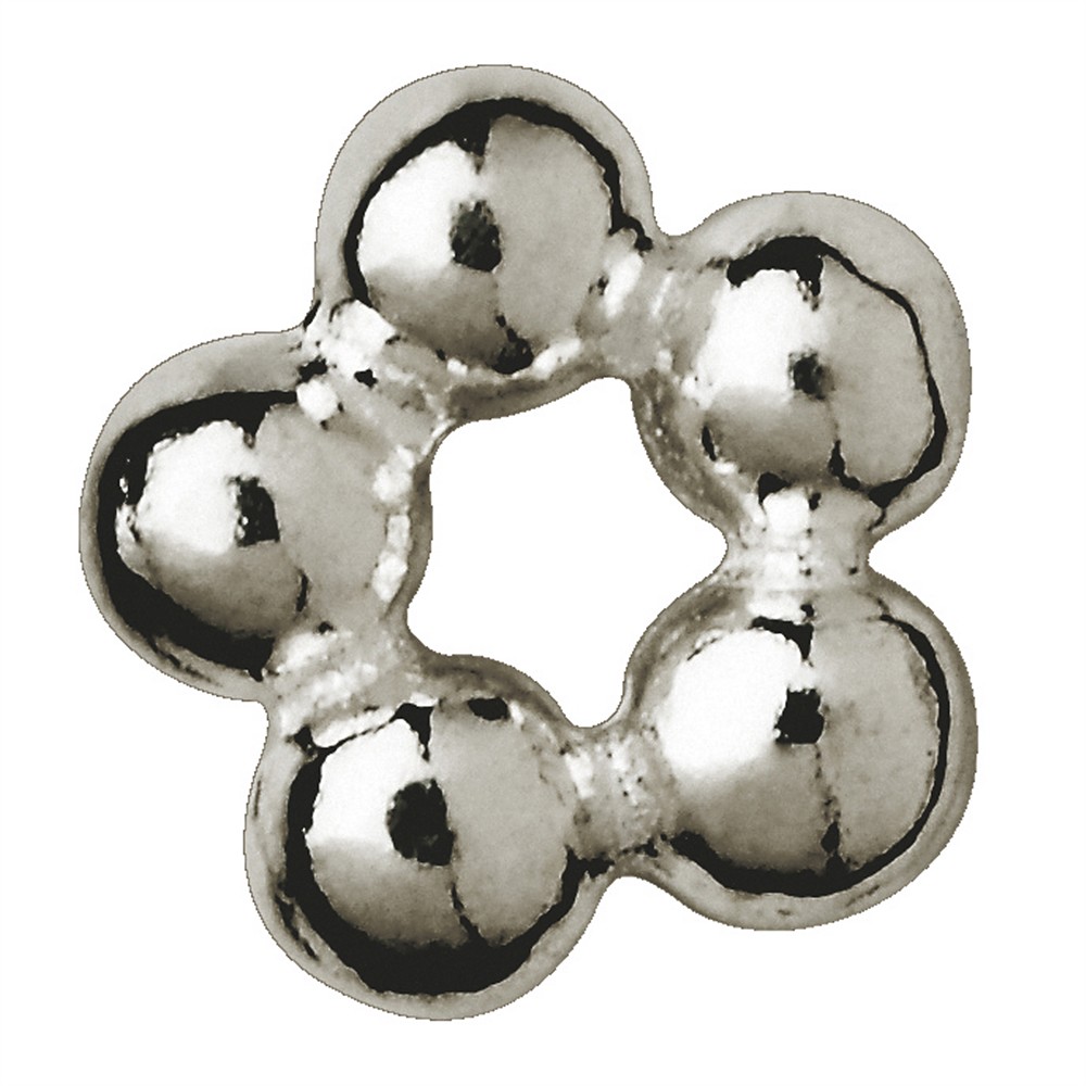 Anello a sfera 5mm, argento (27 pz./ UC) | grossista gemme e pietre curative