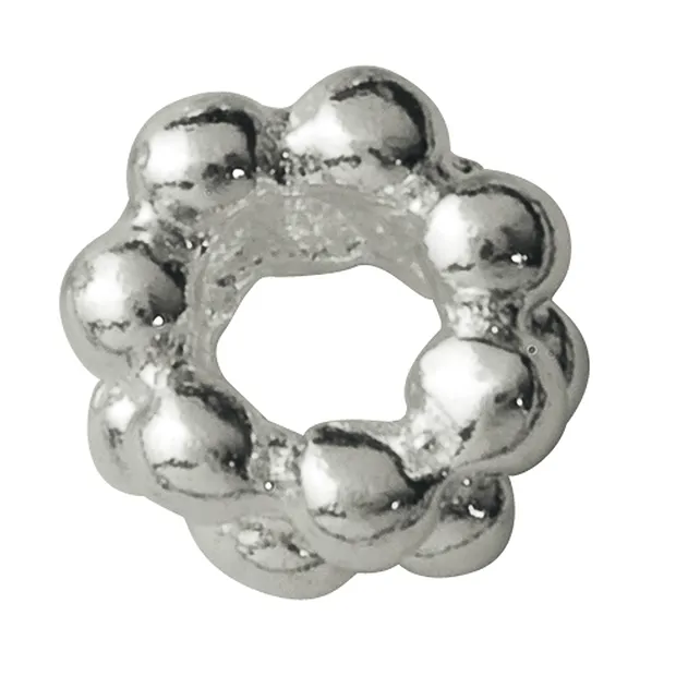 Ball ring double 3.5mm, silver (50 pcs./ PU) | wholesaler gems & healing stones