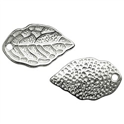 1905623341 Leaf 15mm, silver (6 pcs./ PU) | minerals trade - gems, healing stones & jewelry