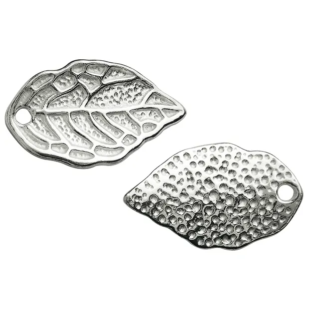 Foglia 15 mm, argento (6 pz./confezione) | grossista gemme e pietre curative