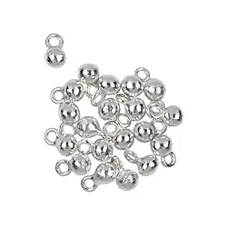1905623361 Sfera con occhiello 4 mm, argento | Gemme Schreier, pietre curative e gioielli