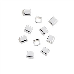 1905623391 Tubes square 02mm, silver (135 pcs./ PU) | wholesaler gems &amp; healing stones