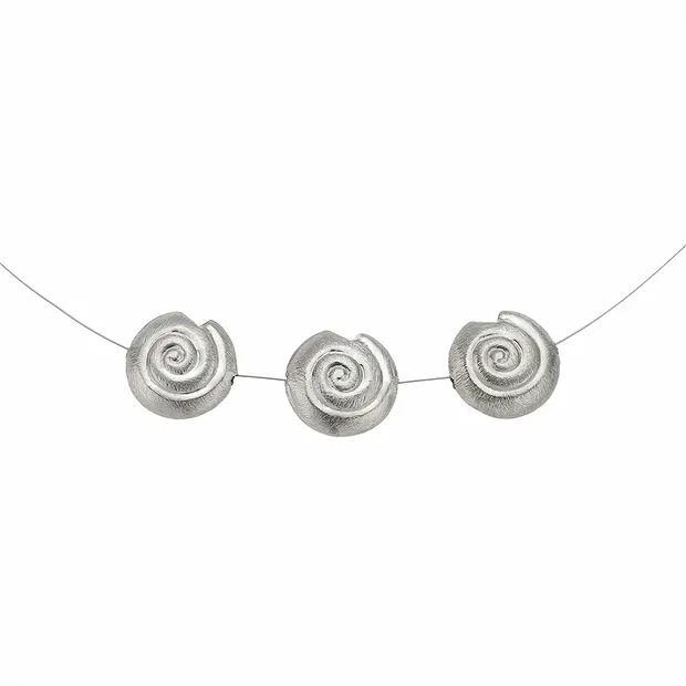 Schnecke 20mm, Silber matt (1 St./VE) | Edelsteine, Heilsteine & Schmuck-Handel
