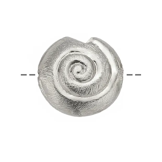 Schnecke 20mm, Silber matt (1 St./VE) | Edelsteine, Heilsteine & Schmuck-Handel