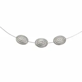 Meandro oval 14 x 11mm, plata mate (2 uds./VE) | Marco Schreier