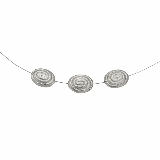 Méandre ovale 14 x 11mm, argent mat (2 pcs/UC) | Marco Schreier