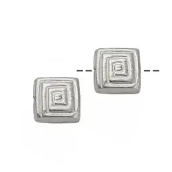 1905624092 Quadrat Mäander 10mm, Silber (1 St./VE) | GH Edelsteine, Heilsteine & Schmuck