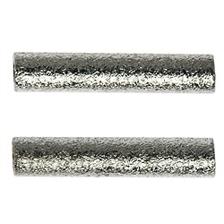 1905628032 Tubes 02 x 15mm, silver matt (15 pcs./ PU) | wholesaler gems & healing stones