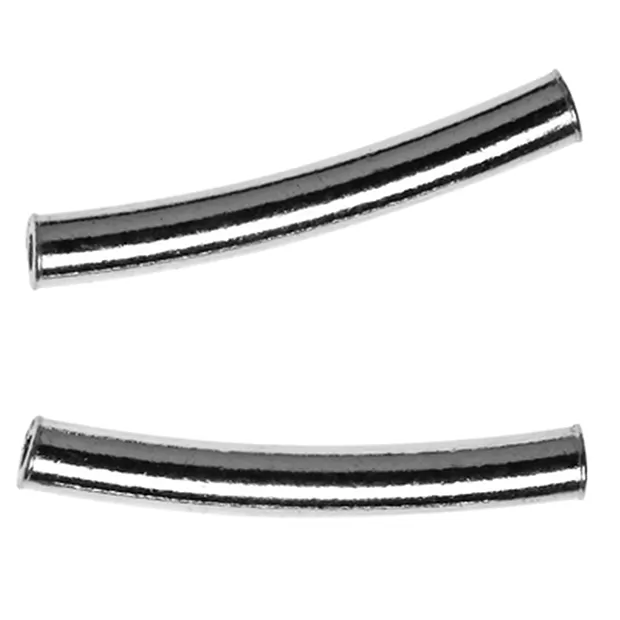 Röhrchen gebogen 03 x 20mm, Silber matt (12 St./VE) | Marco Schreier