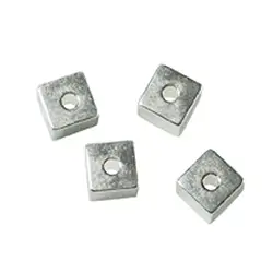 1905631031 Würfel längs gebohrt 3mm, Silber (10 St./VE) | Edelsteine, Heilsteine & Schmuck