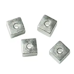 1905631041 Würfel längs gebohrt 4mm, Silber (10 St./VE) | Edelsteine, Heilsteine & Schmuck