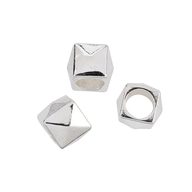 Pyramiden-Würfel 6mm, Silber (4 St./VE) | GH Edelsteine, Heilsteine & Schmuck