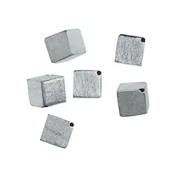 1905632062 Würfel quer gebohrt 6mm, Silber matt (6 St./VE) | Marco Schreier