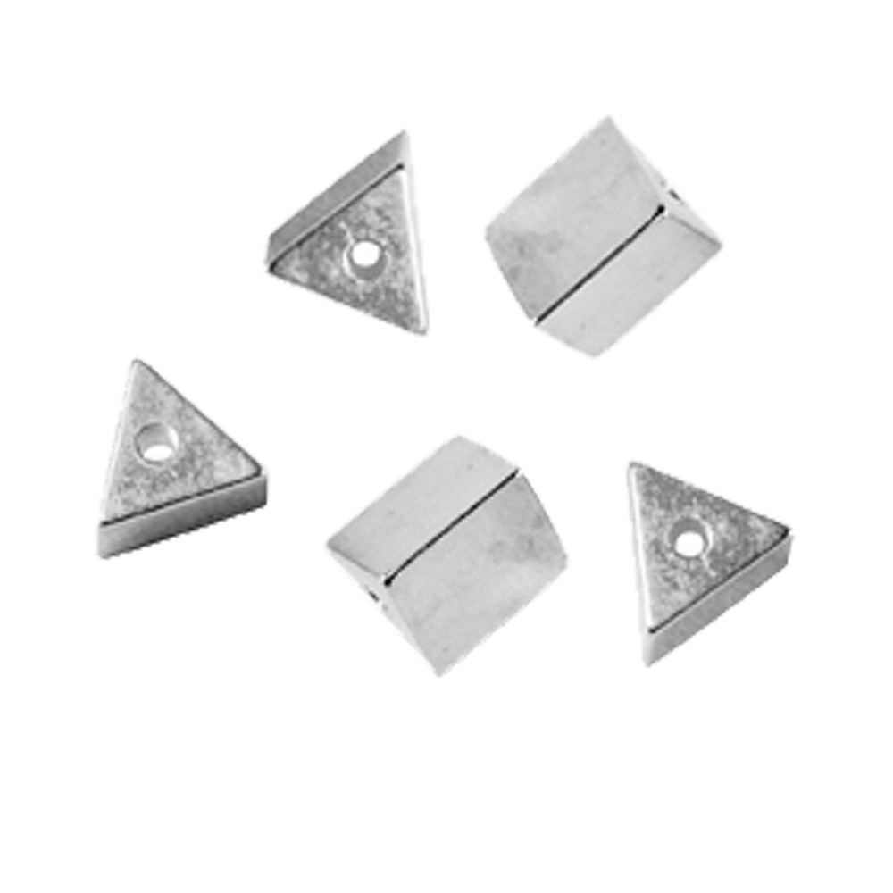 Triangle percé en longueur 5mm, argent (5 pcs/UC) | Marco Schreier