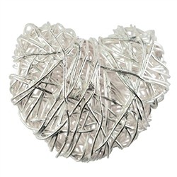 1905643221 Heart wire 22-25mm, silver (1 pc./ PU) | Schreier gems, healing stones &amp; jewelry