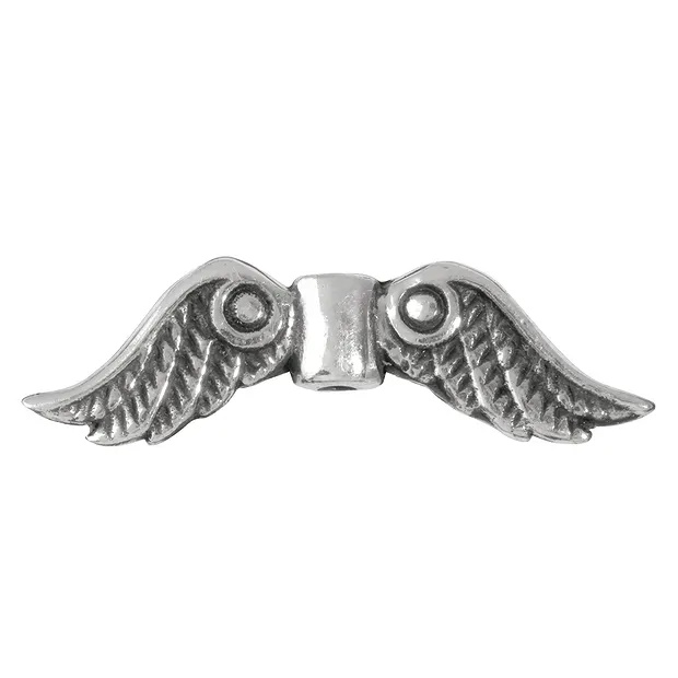 Wings "Trjgul" 22mm, silver (4 pcs./ PU) | wholesaler gems & healing stones