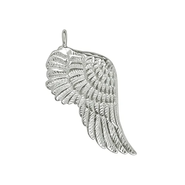 Wings "Gabriel" 32mm, silver (2 pcs./ PU) | wholesaler gems & healing stones