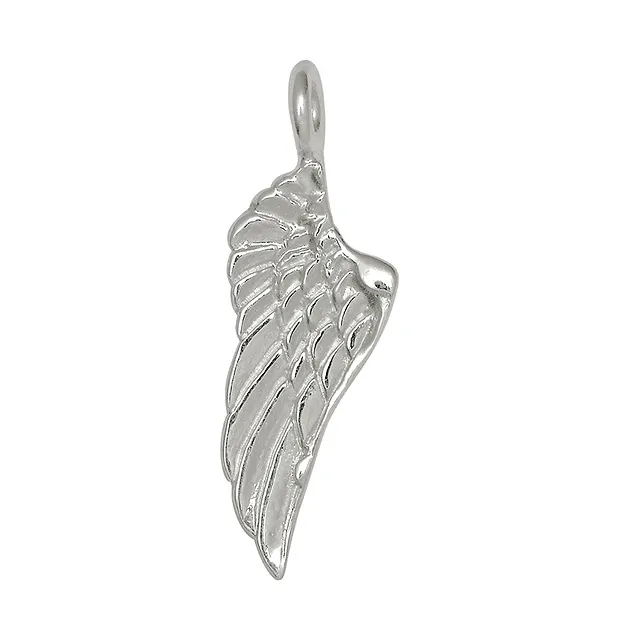 Wings "Kabriel" 20mm, silver (4 pcs./ PU) | wholesaler gems & healing stones