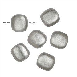 1905651022 Block flat drilled lengthwise 8 x 8mm, silver matt (6 pcs./ PU) | Marco Schreier