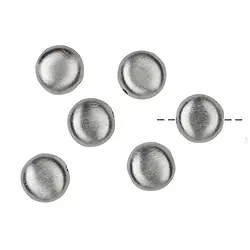 1905651032 Button flach längs gebohrt 8mm, Silber matt (6 St./VE) | Marco Schreier