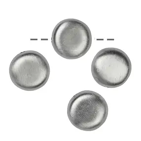 Button flat drilled lengthwise, 10.5mm, matt (4 pcs./ PU) | Marco Schreier