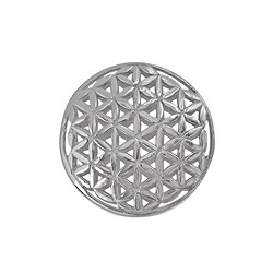 1905655031 Flower of Life 21mm, silver (1 pc./ PU) | wholesaler gems & healing stones